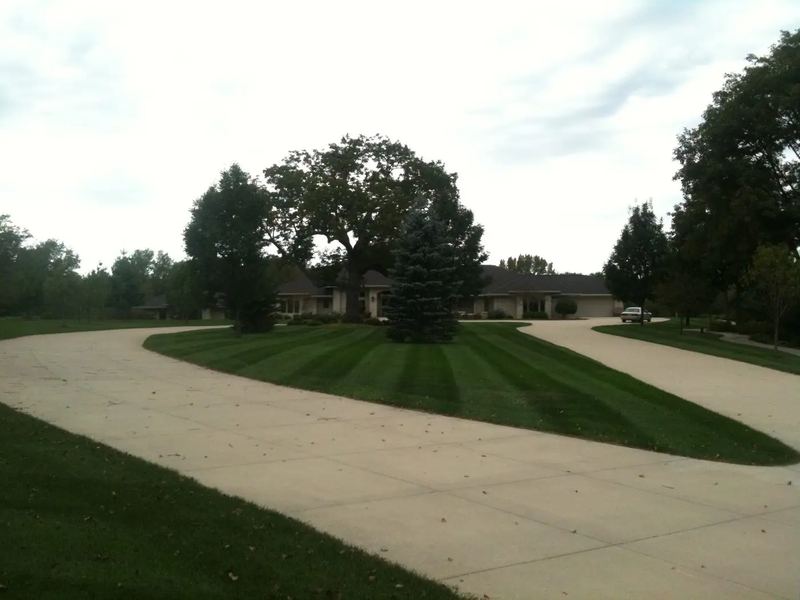 Concrete contractors job in the Shimek neighborhood of Iowa City