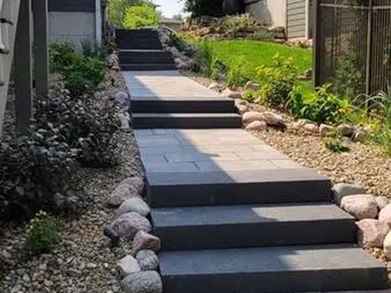 Concrete contractors job in the Windsor Ridge neighborhood of Iowa City